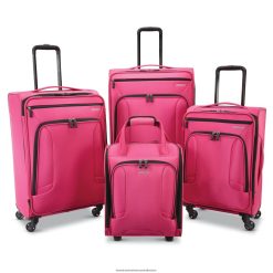 4 Kix 4 Piece Set American Tourister 06X06B41 Pink Luggage