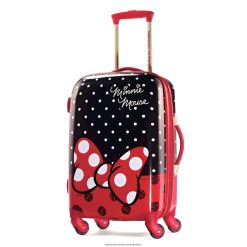 Disney Minnie Mouse 21'' Hardside Spinner American Tourister 06X06B56 Minnie Mouse Red Bow Luggage