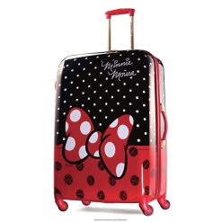 Disney Minnie Mouse 28'' Hardside Spinner American Tourister 06X06B61 Minnie Mouse Red Bow Luggage