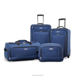 Fieldbrook XLT 4 Piece Set American Tourister 06X06B93 Navy Luggage