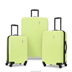 Groove 3 Piece Set American Tourister 06X06B106 Celery Green Luggage