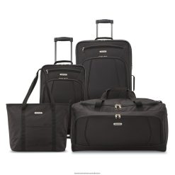 Riverbend 4 Piece Set American Tourister 06X06B18 Black Luggage