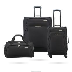 Stack-It 3 Piece Set American Tourister 06X06B12 Black Luggage