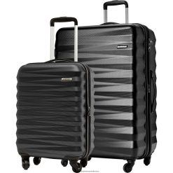 Triumph NX 2 Piece Set American Tourister 06X06B7 Black Luggage