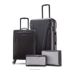 Troupe Duo 4 Piece Travel Set American Tourister 06X06B133 Black Luggage